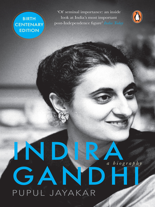 Title details for Indira Gandhi by Pupul Jayakar - Wait list